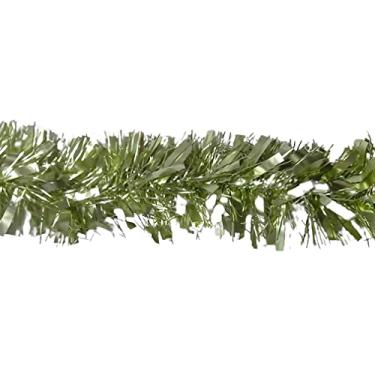 Imagem de Festão de Natal Metalizado Verde Oliva - 1,8m x 7cm