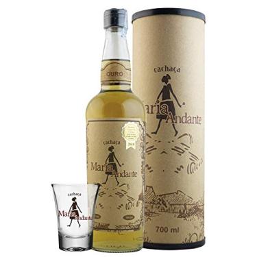 Imagem de Cachaça Maria Andante Eva Ouro C/Box 700ml e Copo