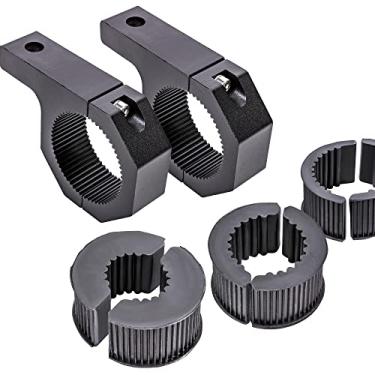 Imagem de Kits de fixação para barra de luz off-road ATV UTV [1"/1,5"/1,7"/2" polegadas] [barra horizontal] [alumínio] [2 unidades] barra de rolo UTV braçadeira de tubo para suporte de gaiola de rolo para ATV UTV