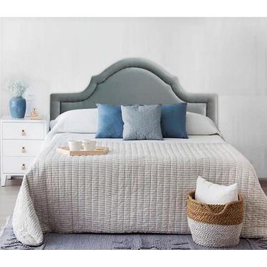 Imagem de Cabeceira Estofada Provençal Luxo com Tachas - Casal