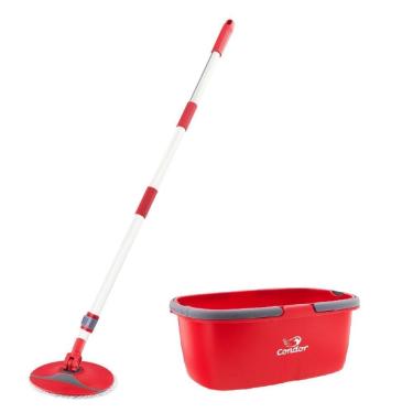 BALDE SPIN MOP 360 COM ESFREGAO 13 LITROS 123CLEAN - 123Útil