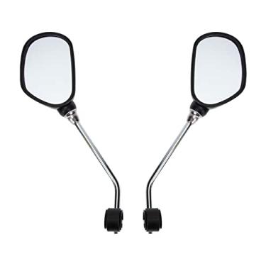 Imagem de 1 Par Espelho De Bicicleta Retrovisor De Bicicleta Espelho Retrovisor Bicicleta Espelho Retrovisor De Capacete Espelho Convexo De Bicicleta Espelho Redondo Acessórios Vidro Guidão