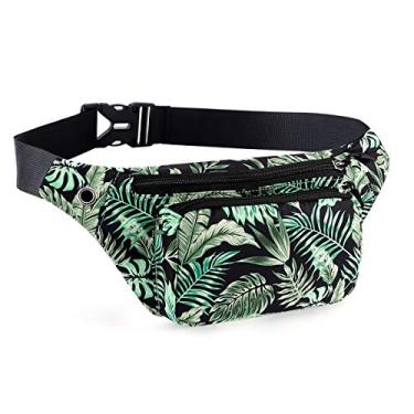Imagem de KAMO Pacote de fanny, mochila de cintura resistente à água poliéster durável pequena ao ar livre leve mochila transversal para mulheres homens senhoras meninas adolescentes