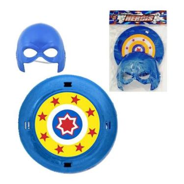 Imagem de Brinquedo Infantil Escudo E Máscara Capitão América Fantasia - Spm