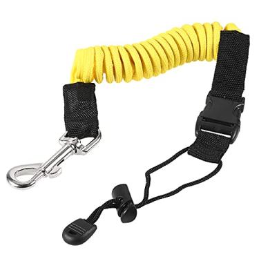 Imagem de Tingpai Elastic Paddle Leash Kayak Canoa Segu nça Va De Pesca Barcos a Remos Coiled Co ão Co a Tie Co a