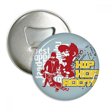 Imagem de Culture Boy Hip Hop Padrão Graffiti Street Abridor de Garrafas Imã de Geladeira Emblema Multifuncional