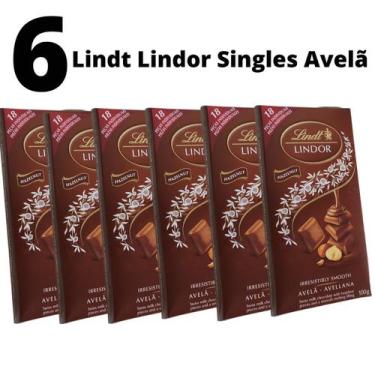 Imagem de Chocolate Nobre Lindt Lindor Singles Avelã 100G Combo Com 6