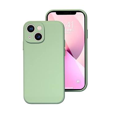 Imagem de para iPhone 14 13 11 12 Pro Max Mini Original Quadrado Liquid Silicone Phone Case para XR XS 7 8 SE 14 Plus 14 Pro Protection Case, verde, para iphone 7 8