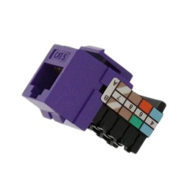 Imagem de Leviton Conector QuickPort categoria 5 41108-RP5, CAT 5, roxo