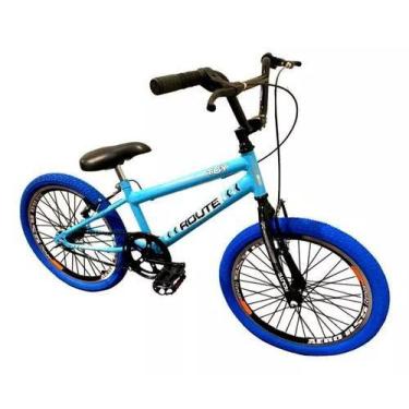 Imagem de Bicicleta Infantil Aro 20 Cross Bmx Pneu Azul - Wolf Bike