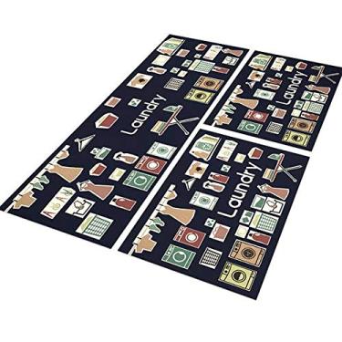 Imagem de Tapete Lavanderia Laundry Today 120x40 + 2 Capachos 60x40