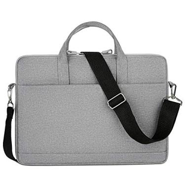 Imagem de Bolsa para Laptop de 13, 14 ou 15,6 polegadas, bolsa tipo carteiro com alça de ombro Cinza 14