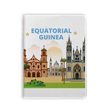 Imagem de Castelo da Guiné Equatorial Art Deco Presente Fashion Caderno Goma Diário Capa Macia Diário