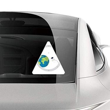 Imagem de DIYthinker Adesivo para carro de motocicleta e bicicleta para bicicleta e bagagem do universo e alienígena fora da janela