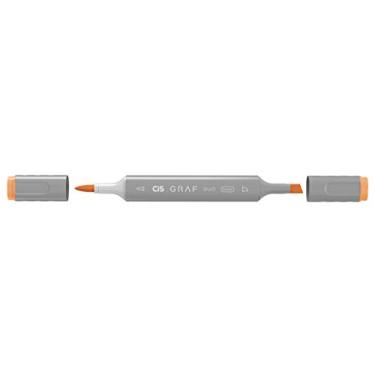 Imagem de Marcador Graf Duo Brush Fluorescent Orange, CIS, Caixa c/6 unidades
