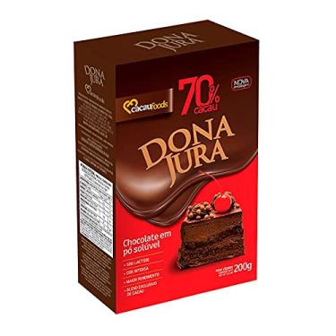 Imagem de Chocolate em Pó Solúvel 70% Cacau 200Gr Dona Jura - Cacau Foods