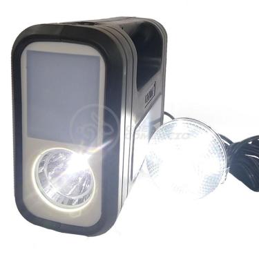 Imagem de Kit Lanterna Placa Solar Carregador Portatil Energia Nº 19