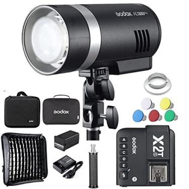Imagem de GodoEtc.x Ad300 Pro 300W Flash C/60Cm Softbox E Godox X2T-S Trangeiro 2,4G 1/8000S Hss De Recolha 320 Modela Biles De Modelação Bilolor 12W Compatível Led Compatível Com Câmeras Canon Nikon Sony Fuji.