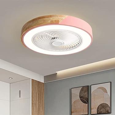 Imagem de Ventilador De Teto Com Luz De Teto 36w, Luz De Ventilador De Teto Invisível LED, Com Controle Remoto 3 Cores Regulável, Ventilador De Teto Ajustável De 3 Velocidades, Fácil De Limpar, Luz Da Sala