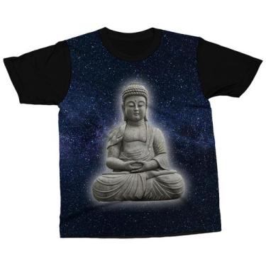 Imagem de Camiseta Buda Religião Oriental Budismo Fé Despertar Camisa - Darkwood