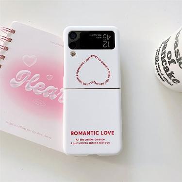 Imagem de Fur Ball Pearl Bracelet Heart Phone Case para Samsung Z Flip4 Z Flip3 ZFlip 4 3 Cartoon Skin Capa à prova de choque para Galaxy Z Flip 4, rosa AX, para Samsung Z Flip4