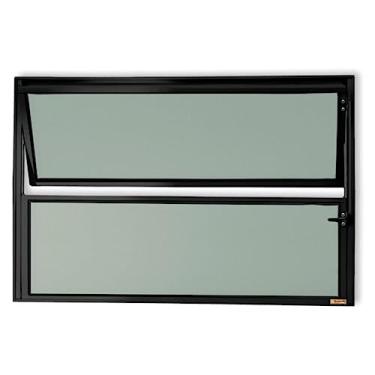 Imagem de Basculante Master Vidro Boreal 40cm x 60cm Brimak Preto