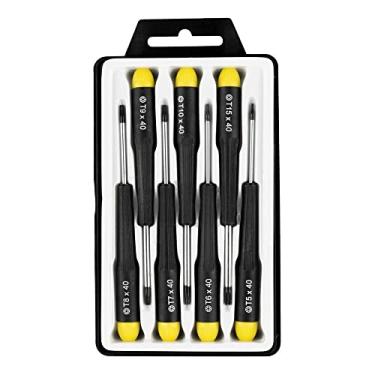 Imagem de Eda 8NI Chaves Torx de Precisão, 7 Peças, Aço Cromo Vanádio, Preto