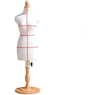 Imagem de Manequim Alfaiates Manequim Dressform Mini Costureiras Manequim Famale, Alfaiate Manequins Boneca Vestido Formulário Exibição De Acessórios Para Casa De Bonecas Decoração, Altura Ajustável Manequi
