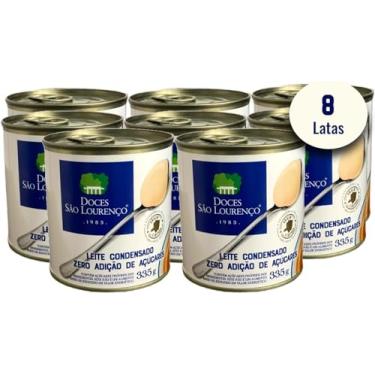 Imagem de Leite Condensado Zero Adição de Açúcares SÃO LOURENCO 335g (8 Latas)