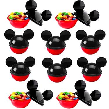Imagem de Kit 30 Pote 50ml Lembrança Festa Infantil Aniversário Mickey Plasútil Porta Mix para Doces e Lembrancinhas de Festa de Criança