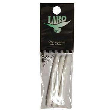 Imagem de Conjunto de 3 eixos de dardos LStyle LARO de plástico durável para qualquer voo de dardos, 330 White, 330 Long/Medium