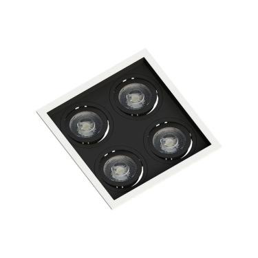 Imagem de Spot de Embutir Recuado Save Energy para 4 Lâmpadas Par 20 E27 Bivolt