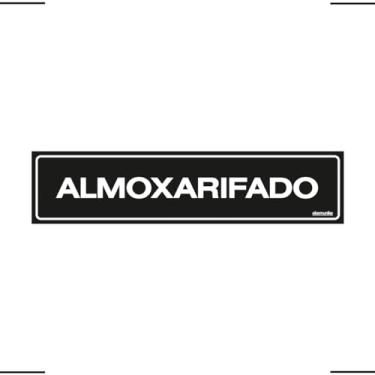 Imagem de Placa De Sinalização Almoxarifado 30x7 Ekomunike - A-408 F9e