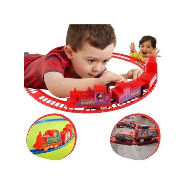 Imagem de Trenzinho Brinquedo Infantil Ferrorama Elétrico Locomotiva