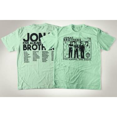 Imagem de Camiseta Banda De Pop Jonas Brothers Tradicional De Algodão - Porto St