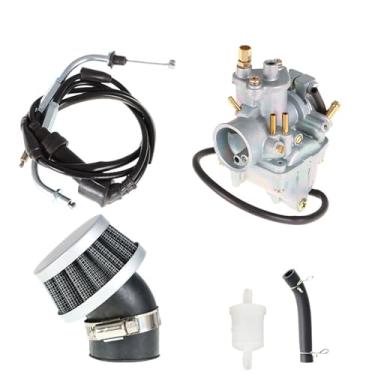 Imagem de Carburador de trabalho de trabalho de ar e filtro de combustível de cabo de acelerador adequado para Yamaha PW80 Y-Zinger Dirt Bike