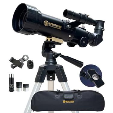 Imagem de Telescópio SpectrumOI para crianças, telescópio para adultos, presente de astronomia para crianças de 8 a 12 anos – Refrator premium com abertura de 70 mm com bolsa de transporte e suporte de telefone