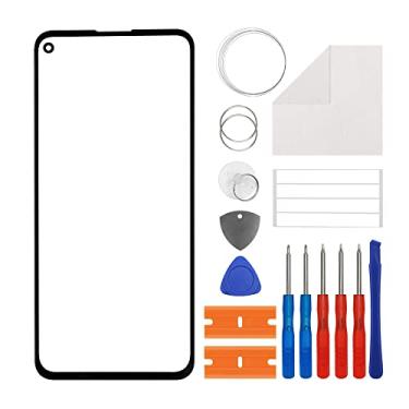 Imagem de [Novo] Painel de vidro frontal Duotipa de substituição para Google Pixel 5A 5G com kit de ferramentas de reparo (sem toque LCD e digitalizador).