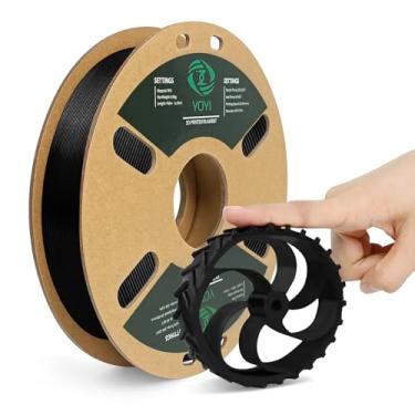 Imagem de YOYI YOYI Filamento de impressora 3D, filamento TPU 95A 1,75 mm, filamento flexível, carretel de 0,5 kg, precisão dimensional +/- 0,03 mm, filamentos TPU macios de alta elasticidade (preto)