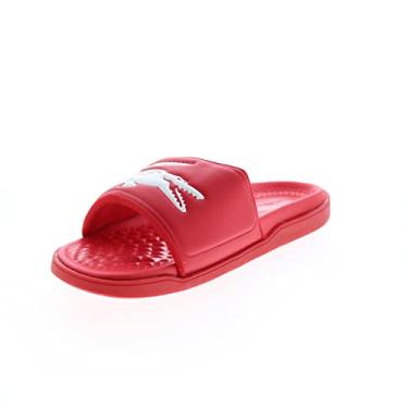 Imagem de Lacoste Pantufas e sandálias masculinas 43CMA0020, 7, Vermelho/branco., 41