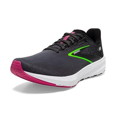 Imagem de Brooks Tênis de corrida feminino Launch 10 Neutral, Preto/Pérola Negra/Verde, 35