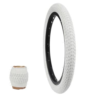 Imagem de WEEROCK Um pacote de pneu de bicicleta branco de 40,6 cm, 40,6 cm x 4,75, para bicicleta de 40,6 cm, bicicleta infantil, bicicleta de menina, triciclo.