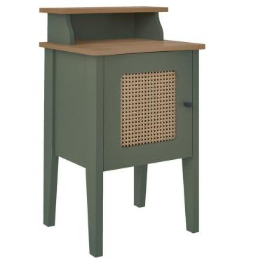 Imagem de Mesa De Canto E Cabeceira Mesinha De Apoio Charlotte Menta / Carvalho