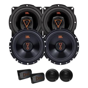 Imagem de Kit 2 Vias 6  JBL 62VMS80 160W + Par Alto Falantes 5  Triaxiais JBL 5TRMS80 160W