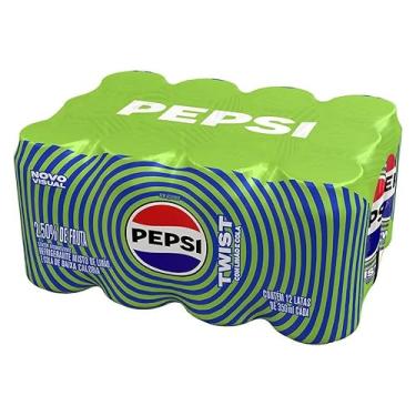 Imagem de Pack de Refrigerante Pepsi Twist, Lata, 350ml 12 Unidades