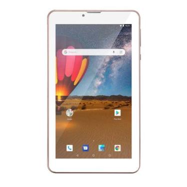 Imagem de Tablet Multi M7 3G Plus 7 Pol Dual Chip Quad Core 16GB/ 1GB Ram Rosa - NB305OUT [Reembalado] NB305OUT