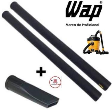 Imagem de Kit 2 Tubo Extensor Prolongador + 1 Bico Canto 15cm Aspirador de Pó Wa