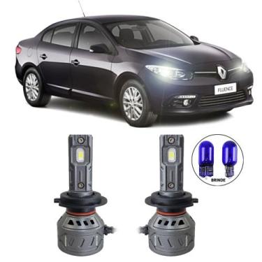 Imagem de Ultraled Farol Baixo 6000k 55w 10.000lm Renault Fluence 2011a18 - Shoc