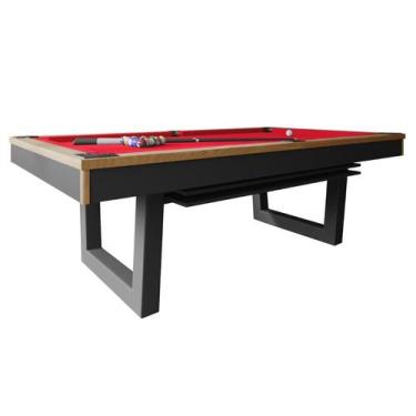 Imagem de Mesa de Sinuca/Bilhar com Tampo de Jantar - 2,20x1,20 - Nelson Bilhare