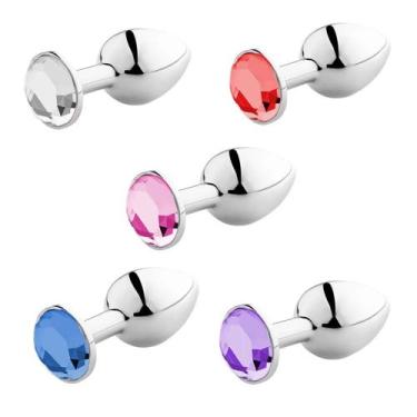 Imagem de Plug anal com jóia em aluminio pequeno - 3R IMPORT, Roxo